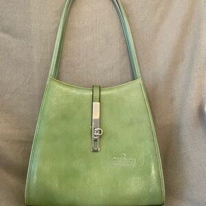 Gucci Light Green Leather Shoulder Bag
